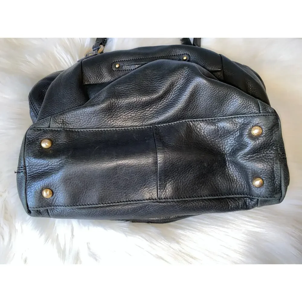 B Makowsky Leather Hobo Shoulder Bag Purse